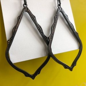 Kendra Scott gunmetal Sophee earrings